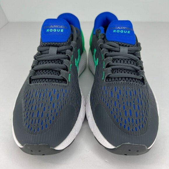 Under Armour Kids 3022868-100 Gray Charged Rogue 2 Size 5Y Running Shoes - Picture 3 of 9